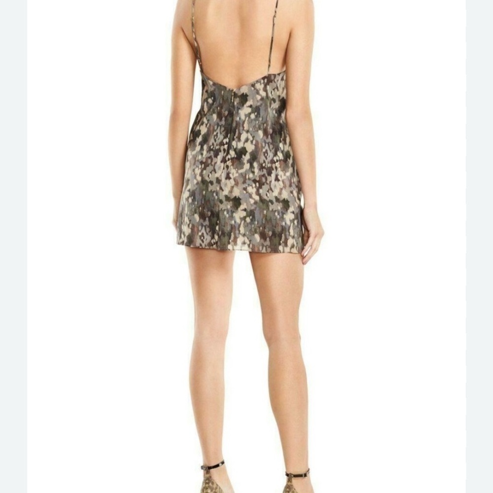 Haute Hippie Chorus abstract Silk stretch romper Sz 6 - Picture 3 of 9
